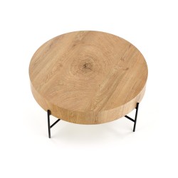 'BROOKLYN Natural Oak/Black Coffee Table' 'BROOKLYN Natural Oak/Black Coffee Table'