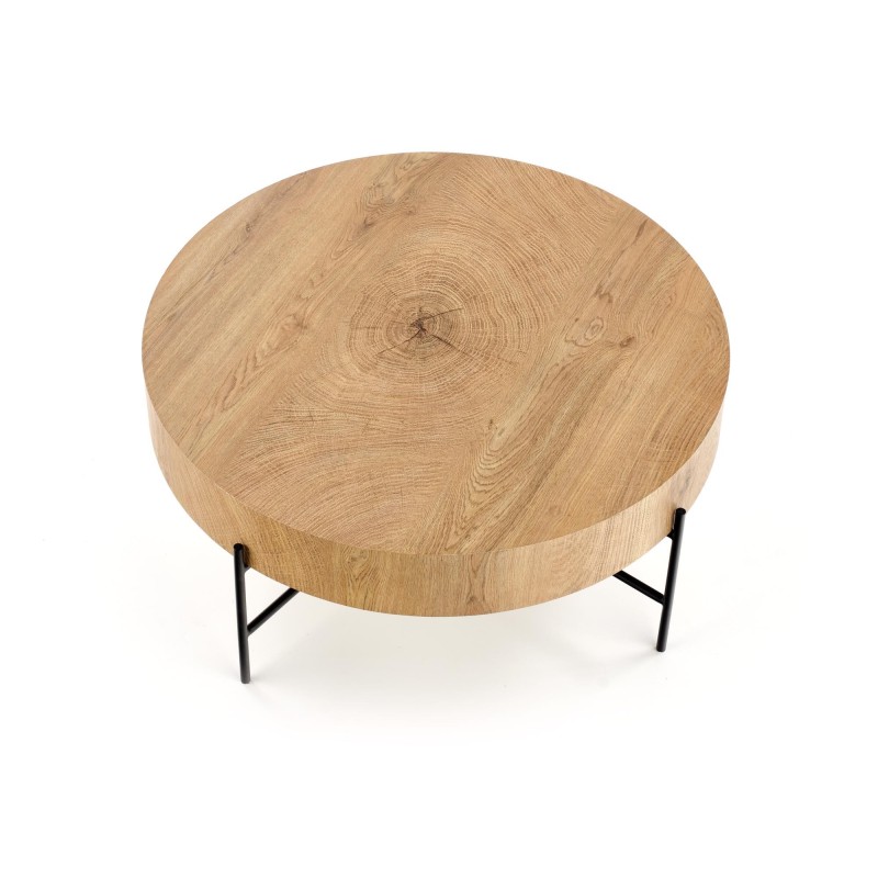 'BROOKLYN Natural Oak/Black Coffee Table' 'BROOKLYN Natural Oak/Black Coffee Table'