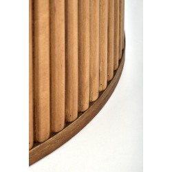 'BRUNO Round Table, White Marble / Walnut' 'BRUNO Round Table, White Marble / Walnut'