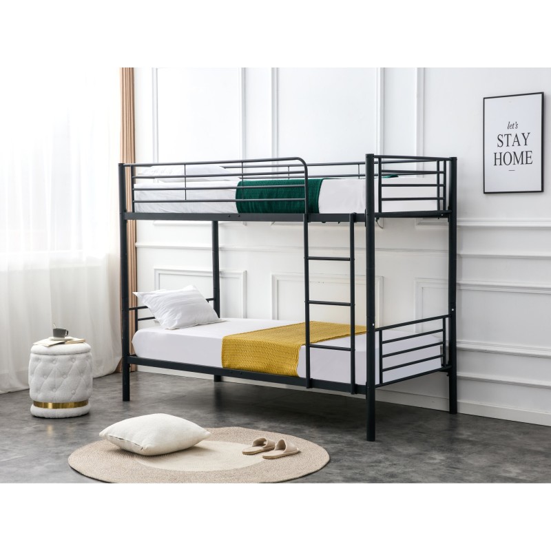 'BUNKY Bunk Bed / Option of Two Single Beds 90, Black' 'BUNKY Bunk Bed / Option of Two Single Beds 90, Black'
