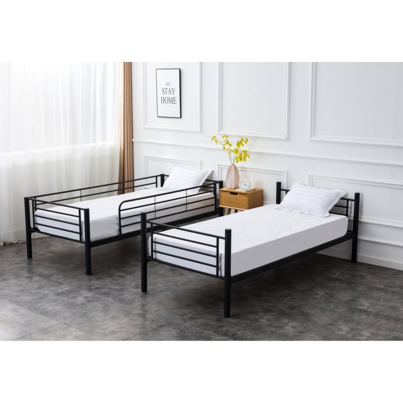 'BUNKY Bunk Bed / Option of Two Single Beds 90, Black' 'BUNKY Bunk Bed / Option of Two Single Beds 90, Black'
