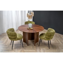 "CALDO Round Table, Walnut" "CALDO Round Table, Walnut"