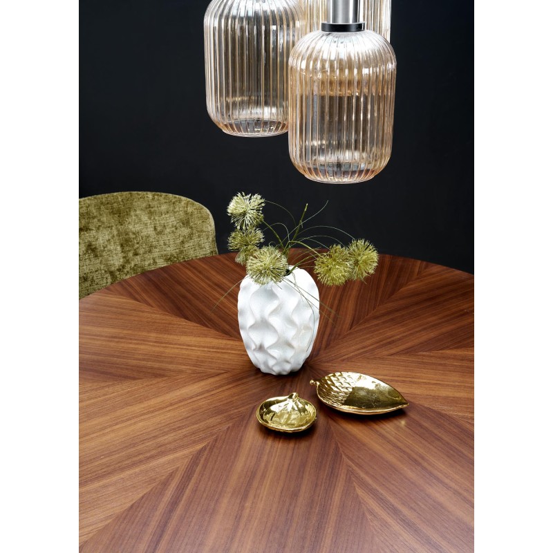 "CALDO Round Table, Walnut" "CALDO Round Table, Walnut"