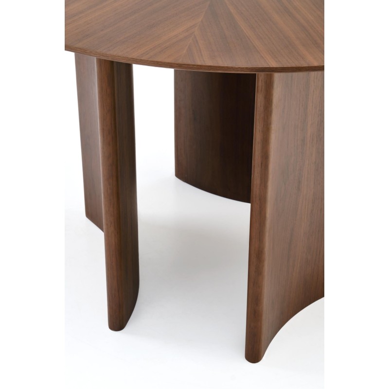 "CALDO Round Table, Walnut" "CALDO Round Table, Walnut"