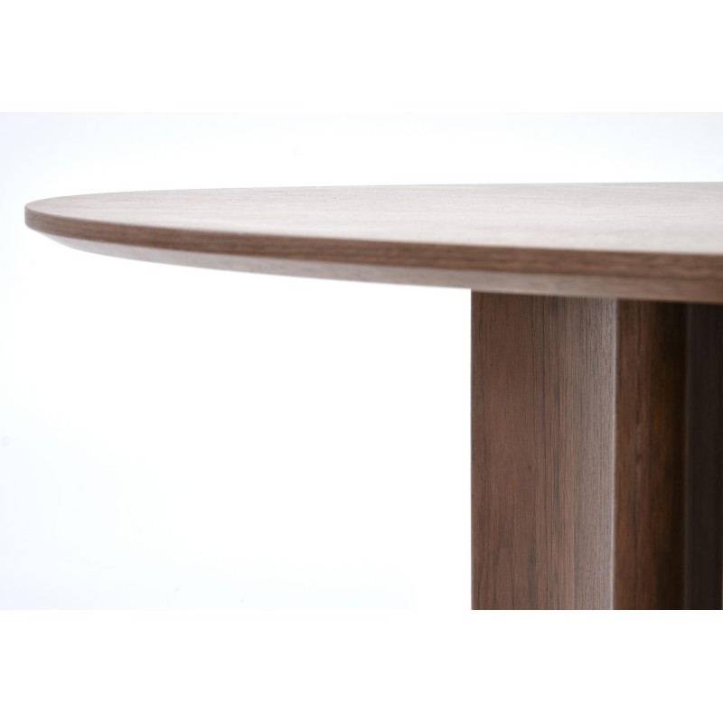 "CALDO Round Table, Walnut" "CALDO Round Table, Walnut"