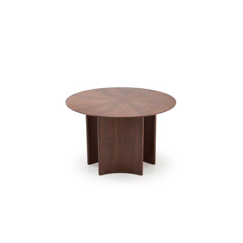 "CALDO Round Table, Walnut" "CALDO Round Table, Walnut"