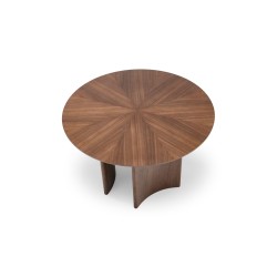"CALDO Round Table, Walnut" "CALDO Round Table, Walnut"