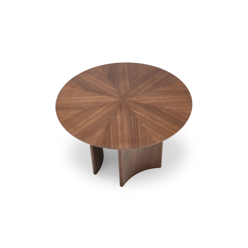 "CALDO Round Table, Walnut" "CALDO Round Table, Walnut"