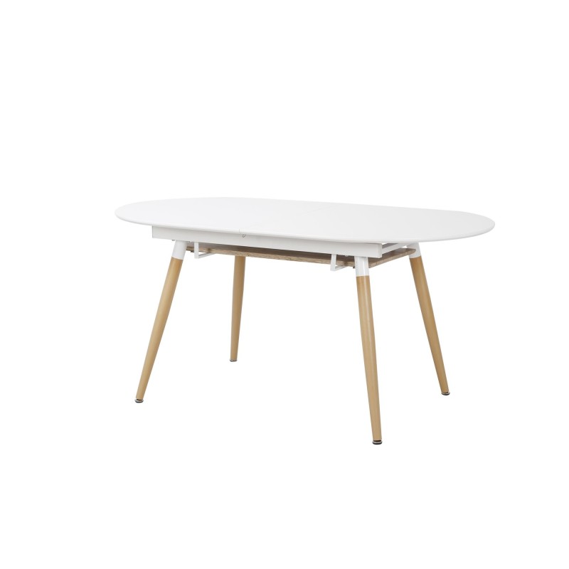 'CALIBER Extendable Table White / San Remo Oak' 'CALIBER Extendable Table White / San Remo Oak'