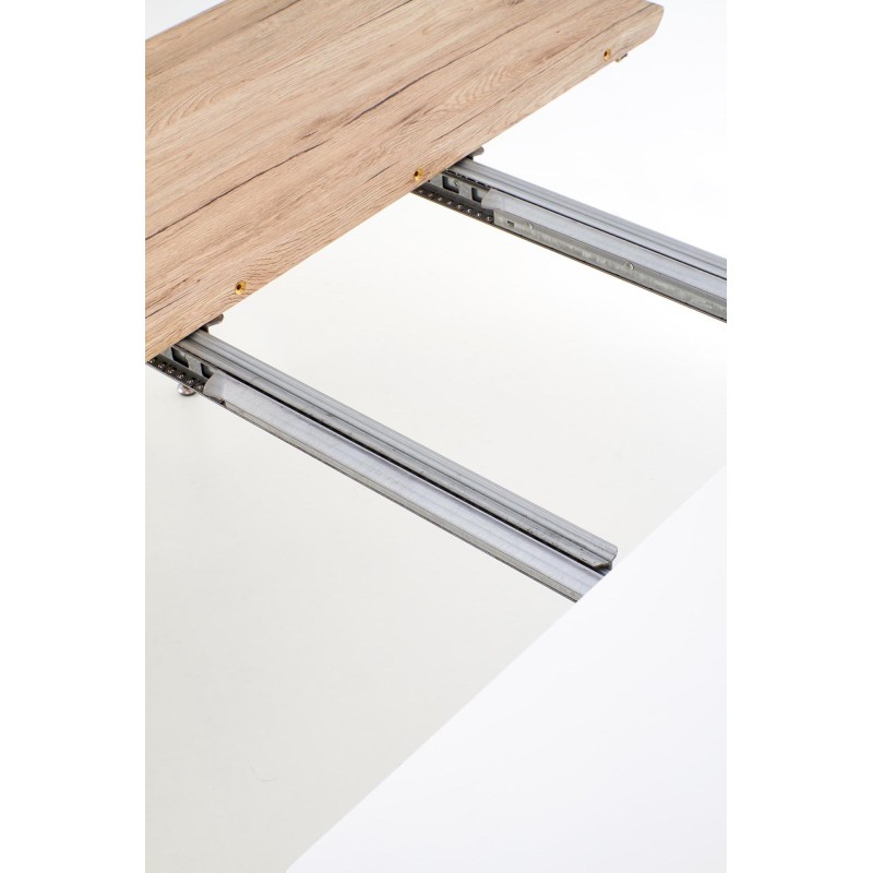 'CALIBER Extendable Table White / San Remo Oak' 'CALIBER Extendable Table White / San Remo Oak'