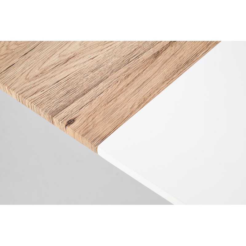 'CALIBER Extendable Table White / San Remo Oak' 'CALIBER Extendable Table White / San Remo Oak'