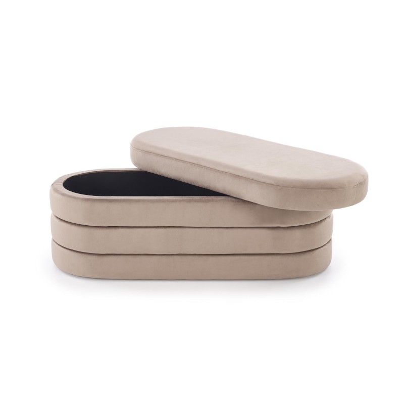 'CALPI Bench with Storage Function, Beige' 'CALPI Bench with Storage Function, Beige'