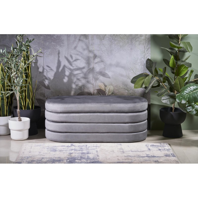 'CALPI Bench with Storage Function, Ash Grey' 'CALPI Bench with Storage Function, Ash Grey'