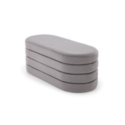 'CALPI Bench with Storage Function, Ash Grey' 'CALPI Bench with Storage Function, Ash Grey'