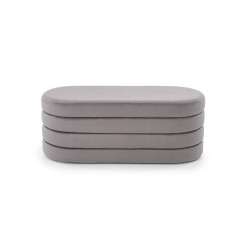 'CALPI Bench with Storage Function, Ash Grey' 'CALPI Bench with Storage Function, Ash Grey'