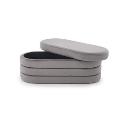 'CALPI Bench with Storage Function, Ash Grey' 'CALPI Bench with Storage Function, Ash Grey'