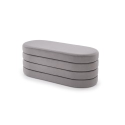 'CALPI Bench with Storage Function, Ash Grey' 'CALPI Bench with Storage Function, Ash Grey'