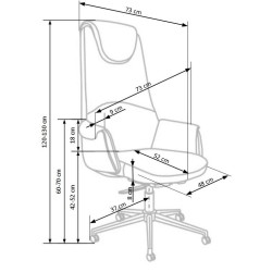 'CALVANO Dark Brown / Light Brown Office Chair' 'CALVANO Dark Brown / Light Brown Office Chair'