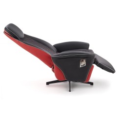 CAMARO fotel wypoczynkowy czarny / czerwony (1p 1szt) CAMARO fotel wypoczynkowy czarny / czerwony (1p 1szt)
