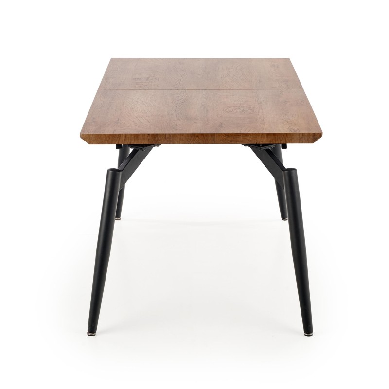 "CAMBELL Extendable Table, Top - Natural, Legs - Black" "CAMBELL Extendable Table, Top - Natural, Legs - Black"