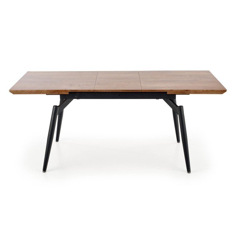 "CAMBELL Extendable Table, Top - Natural, Legs - Black" "CAMBELL Extendable Table, Top - Natural, Legs - Black"