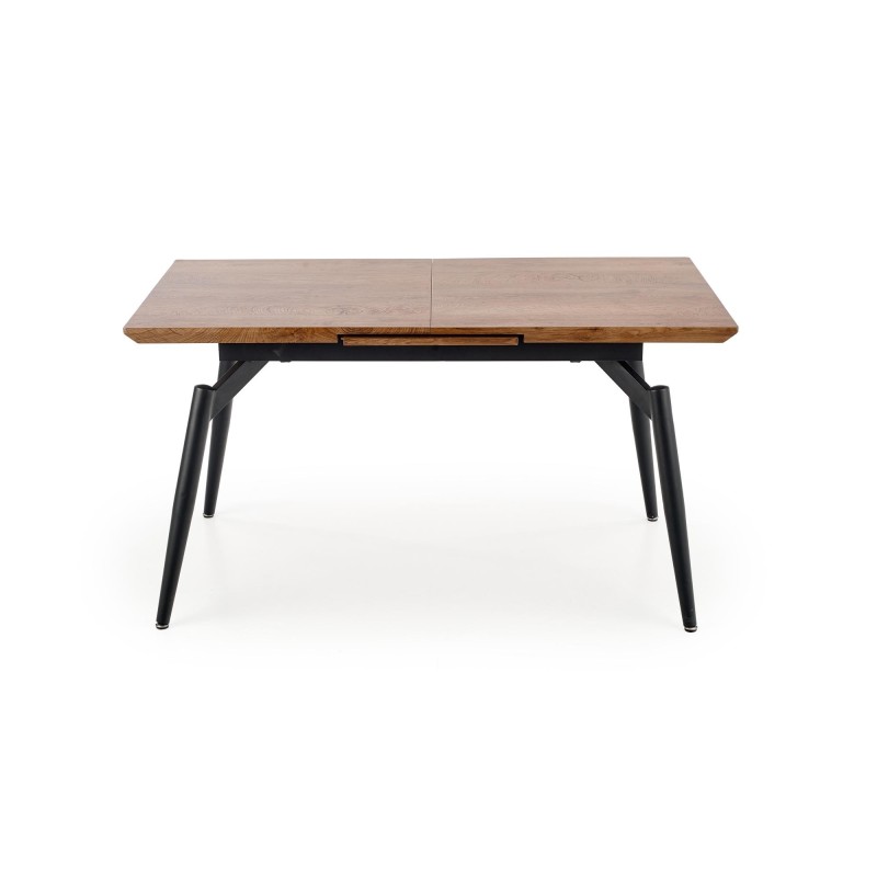 "CAMBELL Extendable Table, Top - Natural, Legs - Black" "CAMBELL Extendable Table, Top - Natural, Legs - Black"