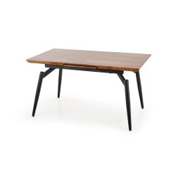 "CAMBELL Extendable Table, Top - Natural, Legs - Black" "CAMBELL Extendable Table, Top - Natural, Legs - Black"