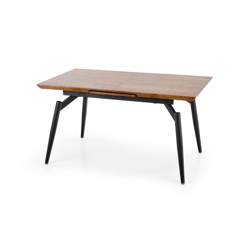 "CAMBELL Extendable Table, Top - Natural, Legs - Black" "CAMBELL Extendable Table, Top - Natural, Legs - Black"
