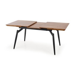 "CAMBELL Extendable Table, Top - Natural, Legs - Black" "CAMBELL Extendable Table, Top - Natural, Legs - Black"