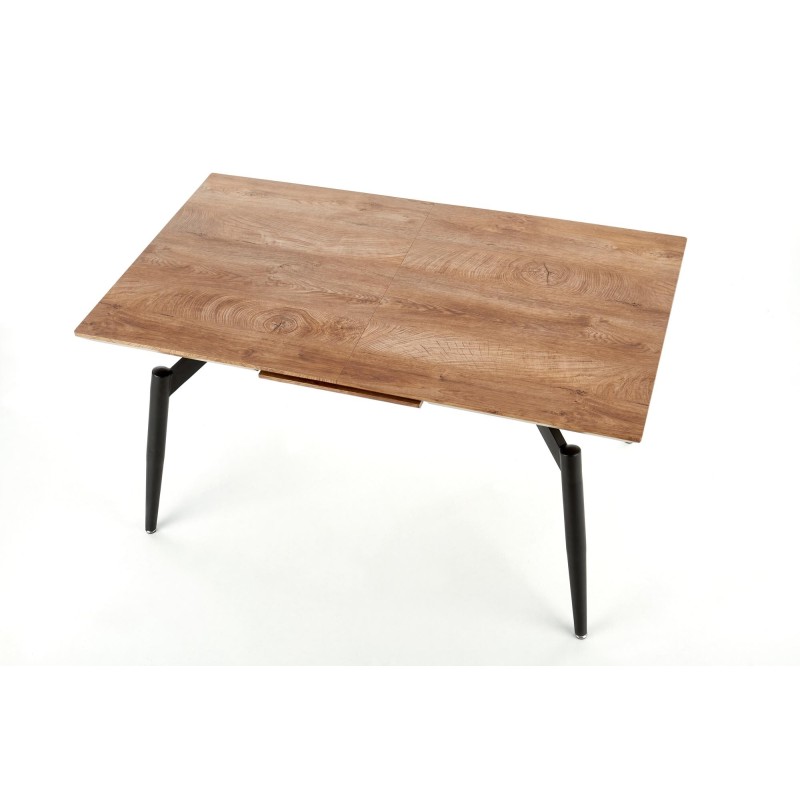 "CAMBELL Extendable Table, Top - Natural, Legs - Black" "CAMBELL Extendable Table, Top - Natural, Legs - Black"