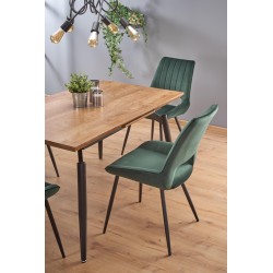 "CAMBELL Extendable Table, Top - Natural, Legs - Black" "CAMBELL Extendable Table, Top - Natural, Legs - Black"