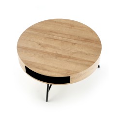 'CAMILA Golden Oak/Black Coffee Table' 'CAMILA Golden Oak/Black Coffee Table'