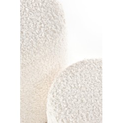 CANCUN zestaw 2 puf, kremowy / naturalny (1p 1kpl) CANCUN zestaw 2 puf, kremowy / naturalny (1p 1kpl)
