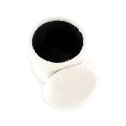 'CANCUN Set of 2 Poufs, Cream / Natural' 'CANCUN Set of 2 Poufs, Cream / Natural'