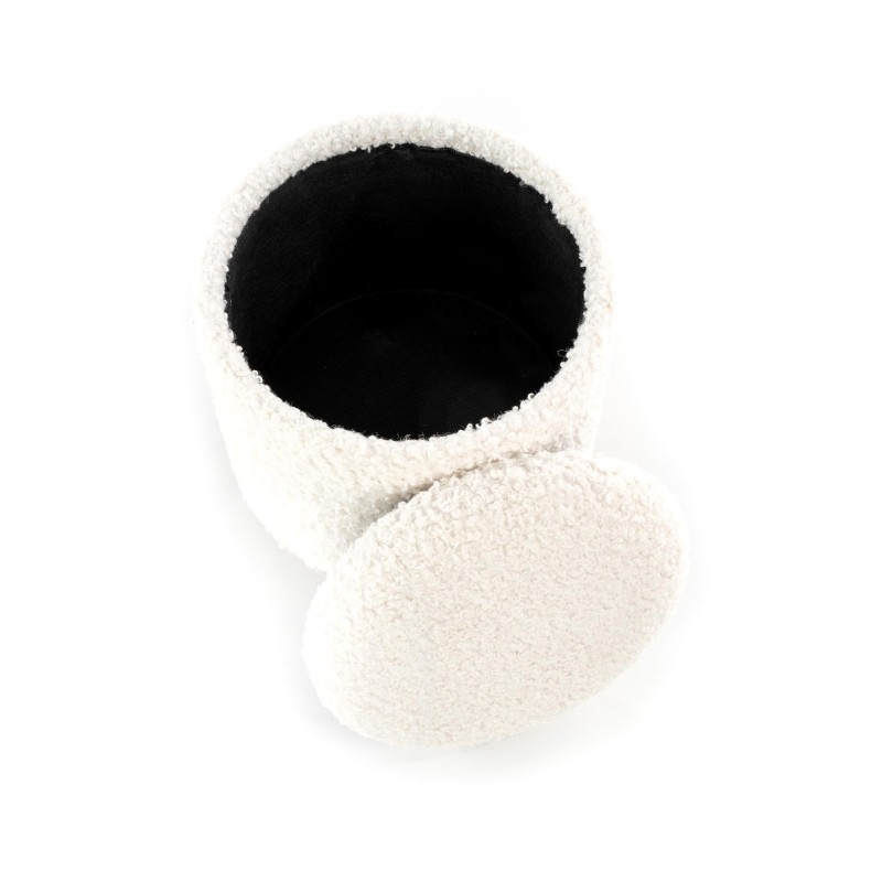 'CANCUN Set of 2 Poufs, Cream / Natural' 'CANCUN Set of 2 Poufs, Cream / Natural'