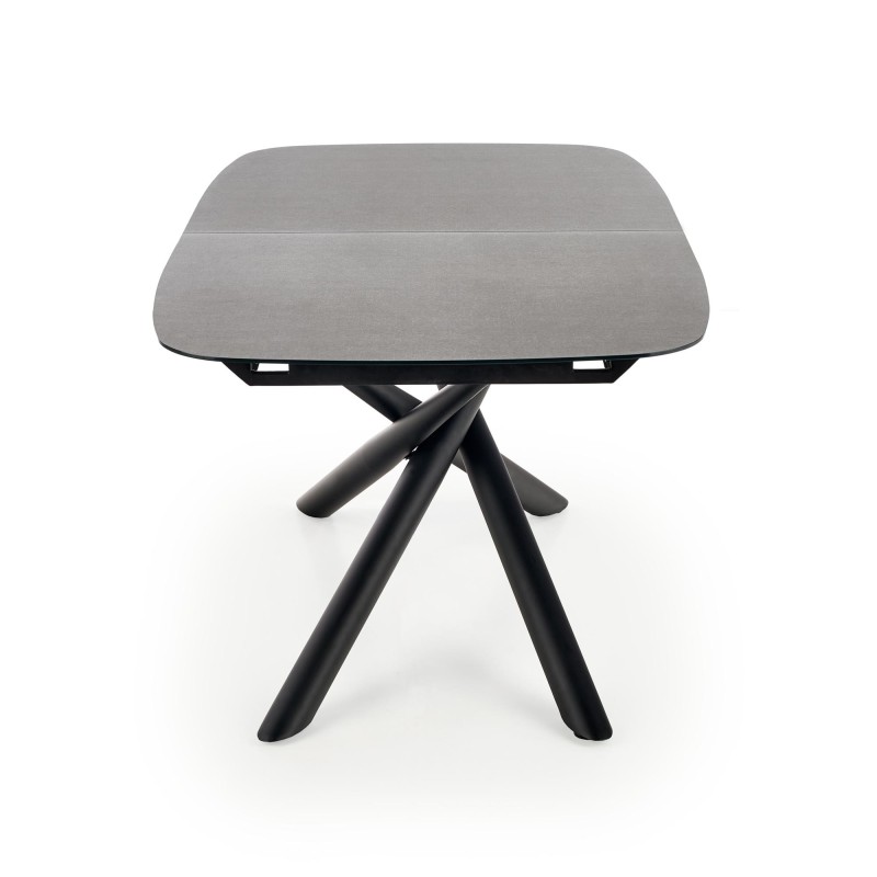 'CAPELLO Extendable Table Top - Dark Ash, Legs - Black' 'CAPELLO Extendable Table Top - Dark Ash, Legs - Black'