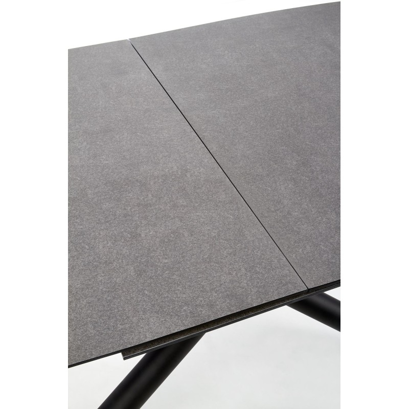 'CAPELLO Extendable Table Top - Dark Ash, Legs - Black' 'CAPELLO Extendable Table Top - Dark Ash, Legs - Black'