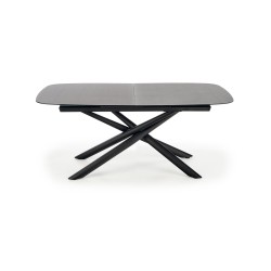 'CAPELLO Extendable Table Top - Dark Ash, Legs - Black' 'CAPELLO Extendable Table Top - Dark Ash, Legs - Black'
