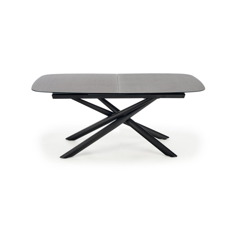 'CAPELLO Extendable Table Top - Dark Ash, Legs - Black' 'CAPELLO Extendable Table Top - Dark Ash, Legs - Black'
