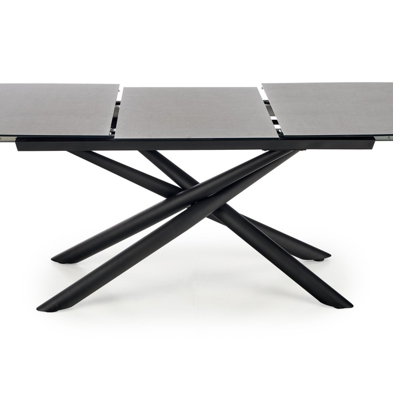'CAPELLO Extendable Table Top - Dark Ash, Legs - Black' 'CAPELLO Extendable Table Top - Dark Ash, Legs - Black'