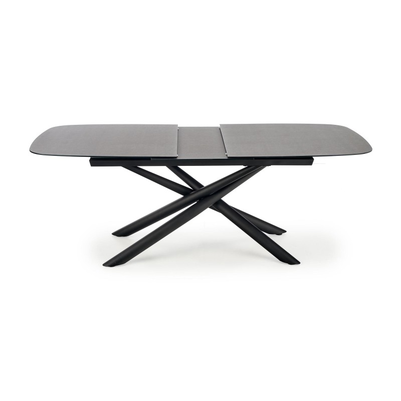 'CAPELLO Extendable Table Top - Dark Ash, Legs - Black' 'CAPELLO Extendable Table Top - Dark Ash, Legs - Black'