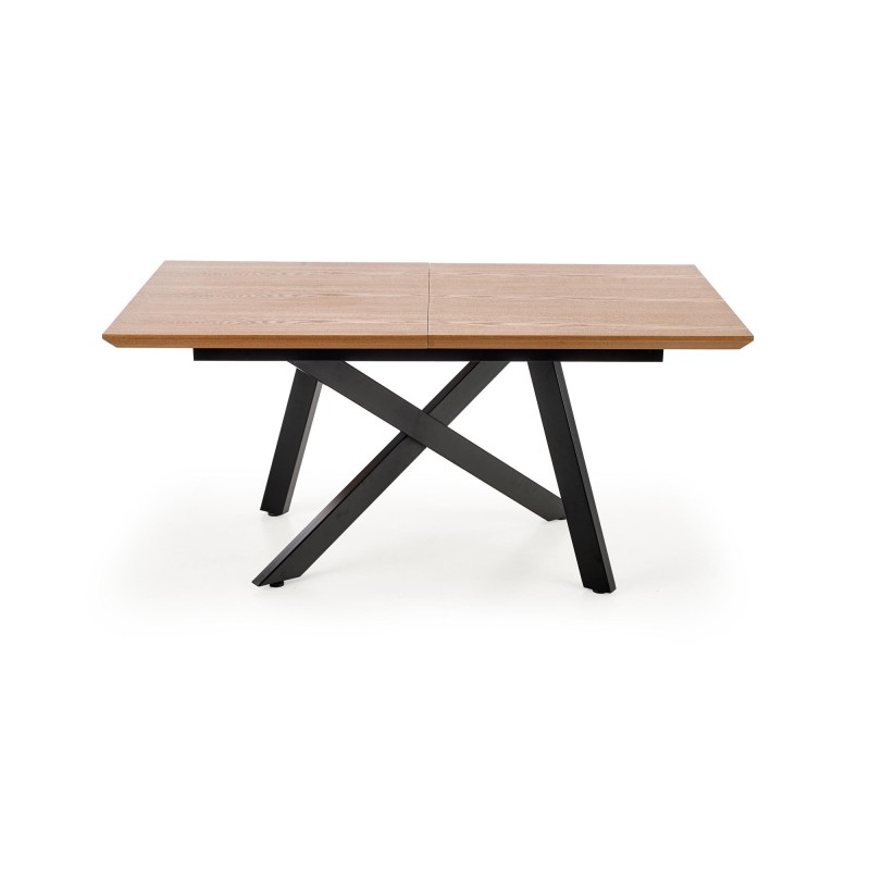 'CAPITAL 2 Natural Veneer Table, Top - Natural Oak, Legs - Black' 'CAPITAL 2 Natural Veneer Table, Top - Natural Oak, Legs - Black'