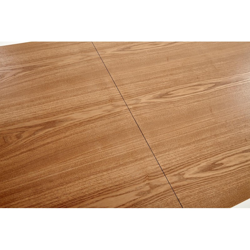 'CAPITAL 2 Natural Veneer Table, Top - Natural Oak, Legs - Black' 'CAPITAL 2 Natural Veneer Table, Top - Natural Oak, Legs - Black'