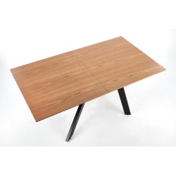 'CAPITAL 2 Natural Veneer Table, Top - Natural Oak, Legs - Black' 'CAPITAL 2 Natural Veneer Table, Top - Natural Oak, Legs - Black'
