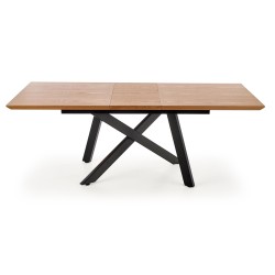 'CAPITAL 2 Natural Veneer Table, Top - Natural Oak, Legs - Black' 'CAPITAL 2 Natural Veneer Table, Top - Natural Oak, Legs - Black'