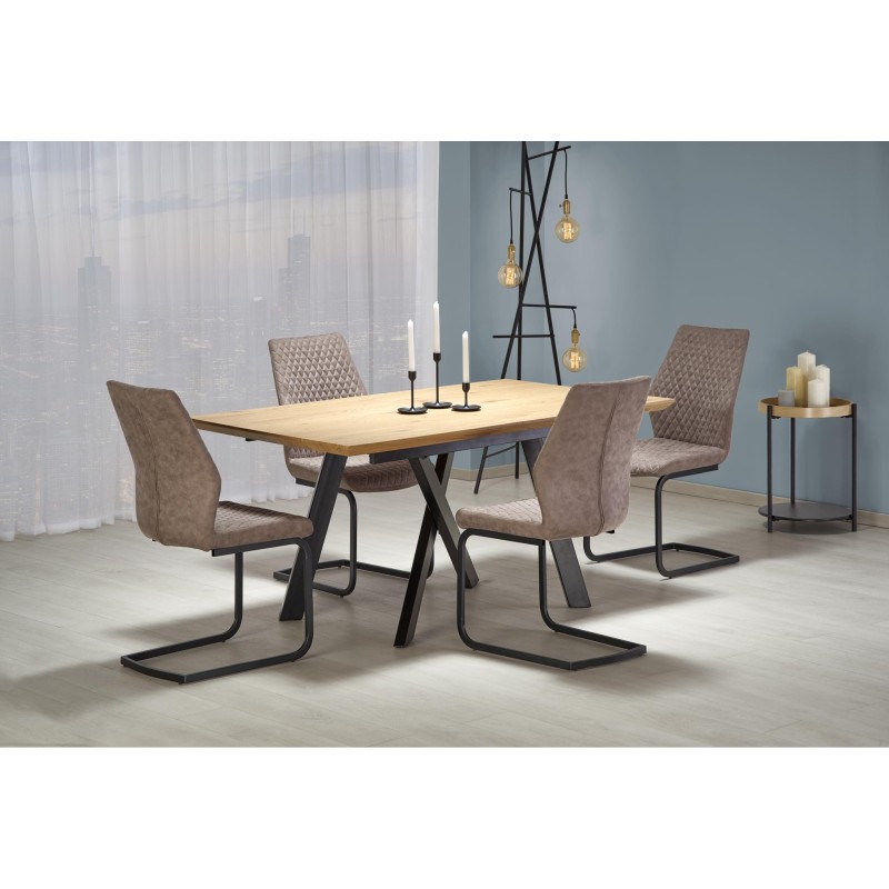 'CAPITAL Table 160-200 cm, Golden Oak / Black' 'CAPITAL Table 160-200 cm, Golden Oak / Black'