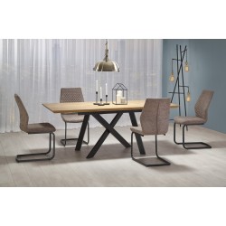'CAPITAL Table 180-240 cm, Golden Oak / Black' 'CAPITAL Table 180-240 cm, Golden Oak / Black'