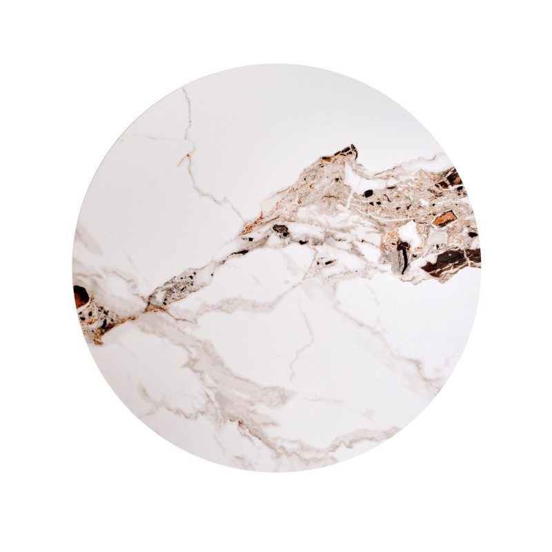 'CARINA_S Beige Marble / Walnut Coffee Table' 'CARINA_S Beige Marble / Walnut Coffee Table'