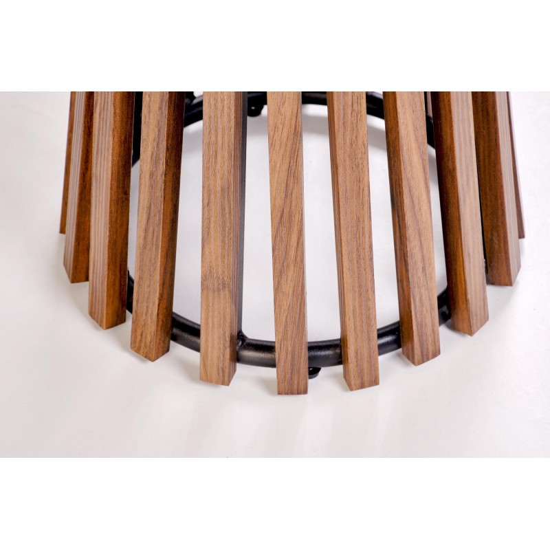 'CARINA_S Beige Marble / Walnut Coffee Table' 'CARINA_S Beige Marble / Walnut Coffee Table'