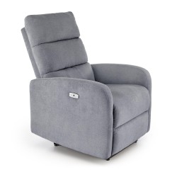 'CARINIO Relaxation Armchair in Ash Grey'